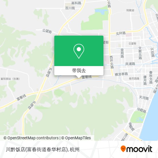 川黔饭店(富春街道春华村店)地图