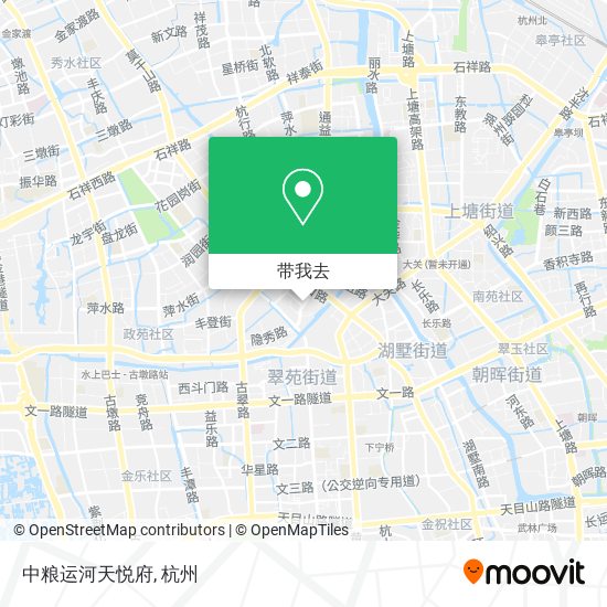 中粮运河天悦府地图