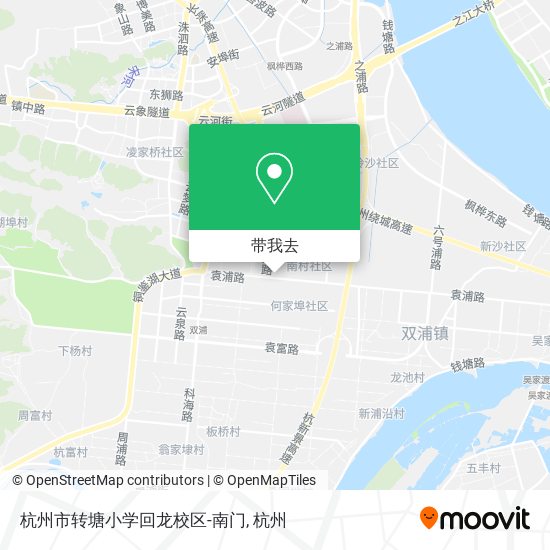 杭州市转塘小学回龙校区-南门地图