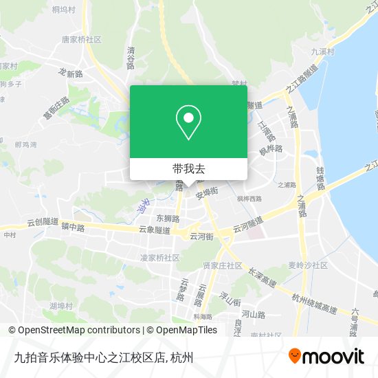 九拍音乐体验中心之江校区店地图