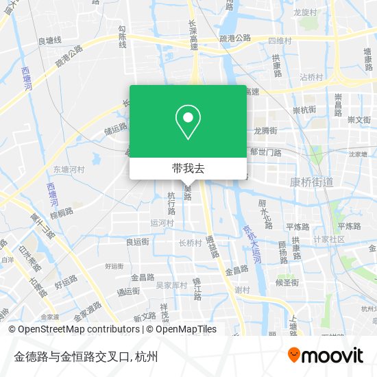 金德路与金恒路交叉口地图