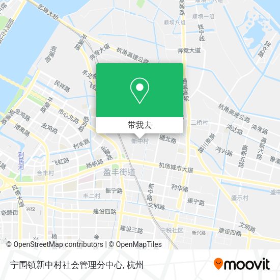 宁围镇新中村社会管理分中心地图