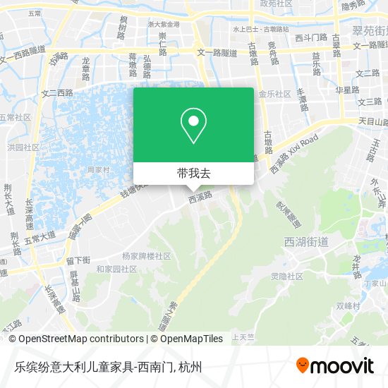 乐缤纷意大利儿童家具-西南门地图