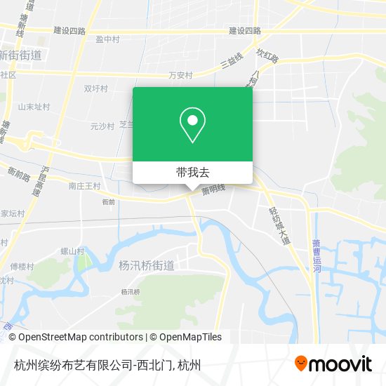 杭州缤纷布艺有限公司-西北门地图