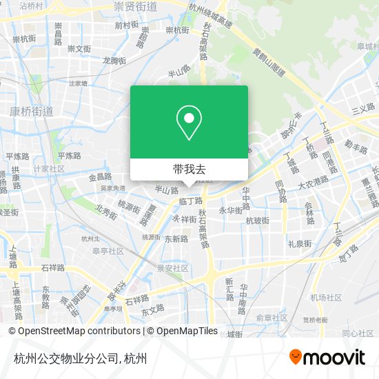 杭州公交物业分公司地图
