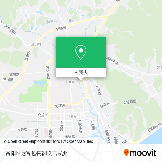 富阳区达富包装彩印厂地图