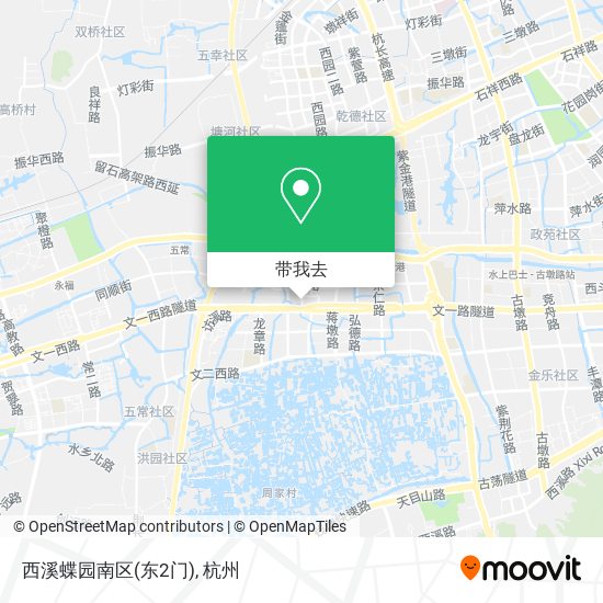 西溪蝶园南区(东2门)地图