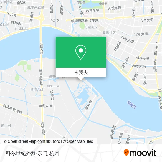 科尔世纪外滩-东门地图