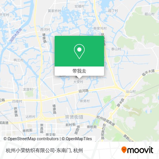 杭州小荣纺织有限公司-东南门地图