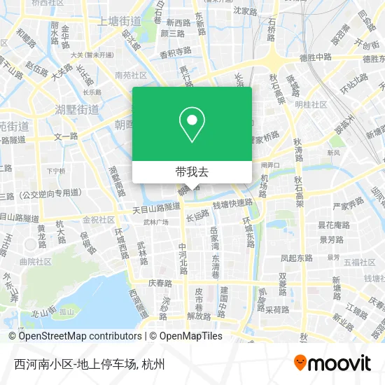 西河南小区-地上停车场地图