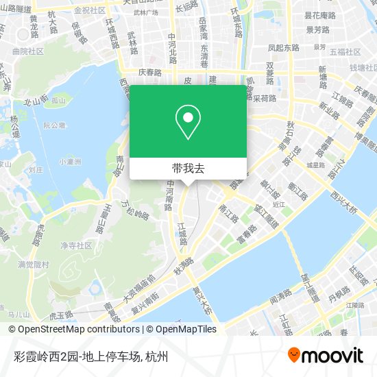 彩霞岭西2园-地上停车场地图