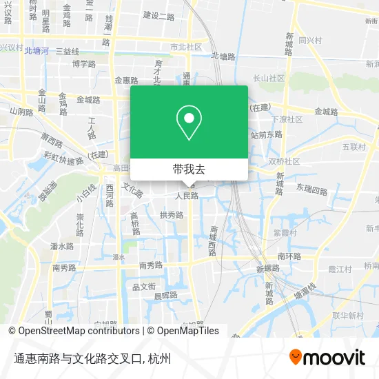 通惠南路与文化路交叉口地图