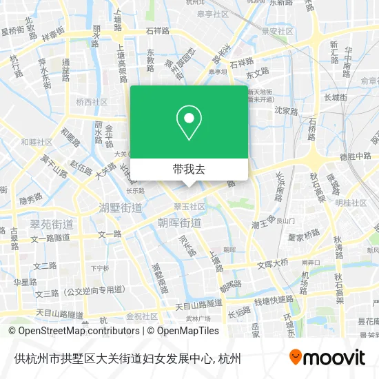 供杭州市拱墅区大关街道妇女发展中心地图