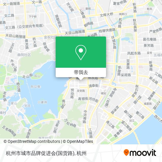 杭州市城市品牌促进会(国货路)地图