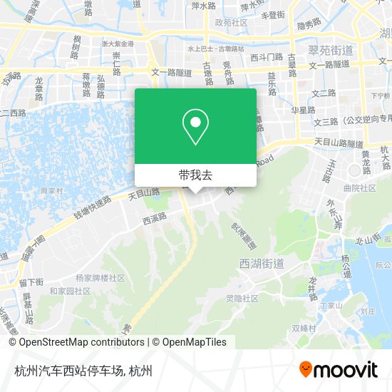 杭州汽车西站停车场地图