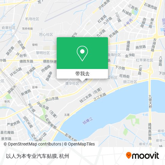 以人为本专业汽车贴膜地图