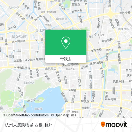 杭州大厦购物城-西楼地图