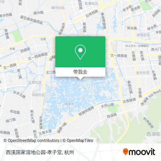 西溪国家湿地公园-孝子堂地图