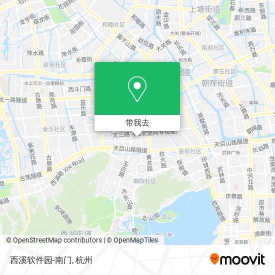 西溪软件园-南门地图