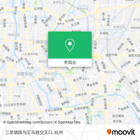 三里塘路与王马路交叉口地图