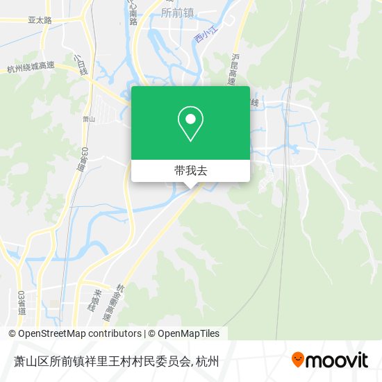 萧山区所前镇祥里王村村民委员会地图
