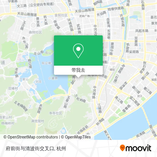 府前街与清波街交叉口地图