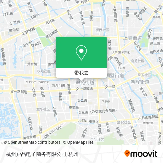 杭州户品电子商务有限公司地图