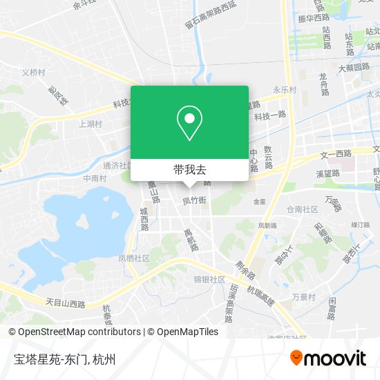 宝塔星苑-东门地图