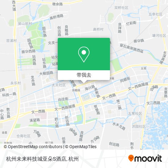 杭州未来科技城亚朵S酒店地图