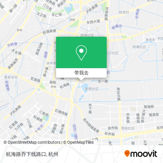 杭海路乔下线路口地图