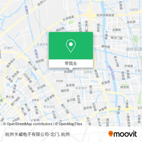 杭州卡威电子有限公司-北门地图