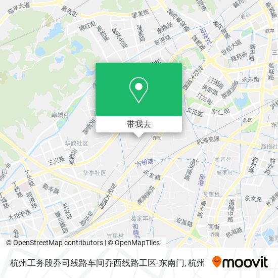 杭州工务段乔司线路车间乔西线路工区-东南门地图