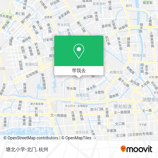 塘北小学-北门地图