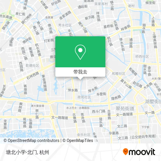 塘北小学-北门地图
