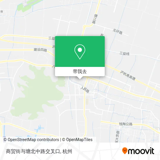 商贸街与塘北中路交叉口地图