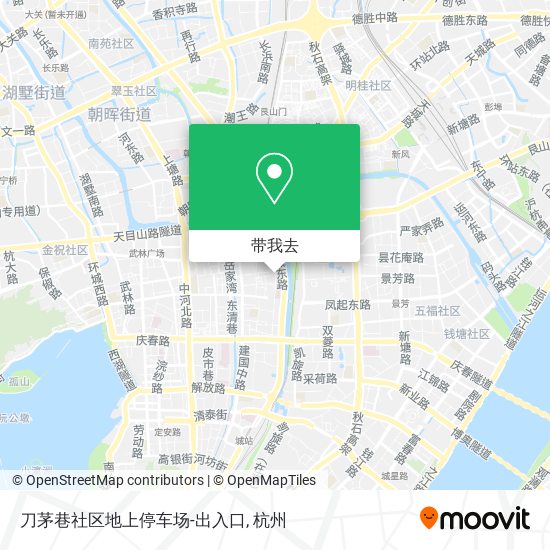 刀茅巷社区地上停车场-出入口地图