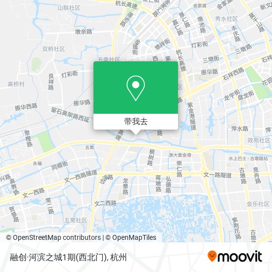 融创·河滨之城1期(西北门)地图