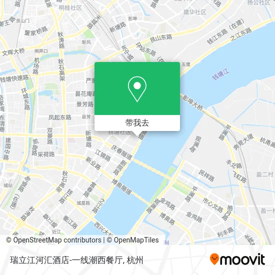 瑞立江河汇酒店-一线潮西餐厅地图