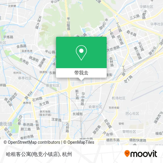 哈租客公寓(电竞小镇店)地图