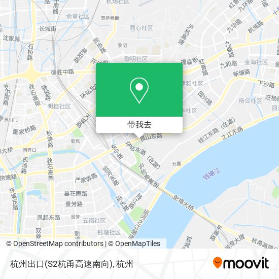 杭州出口(S2杭甬高速南向)地图