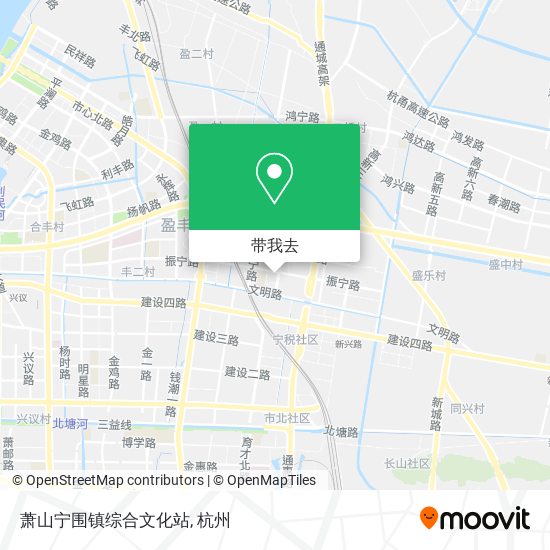 萧山宁围镇综合文化站地图
