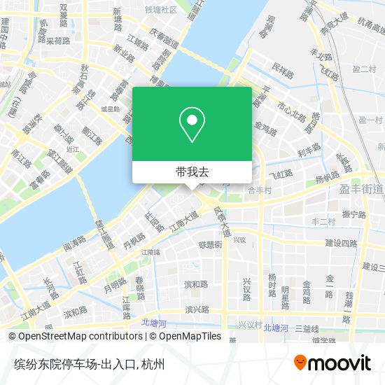 缤纷东院停车场-出入口地图