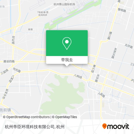 杭州帝臣环境科技有限公司地图