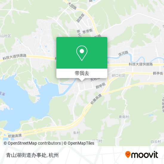 青山湖街道办事处地图