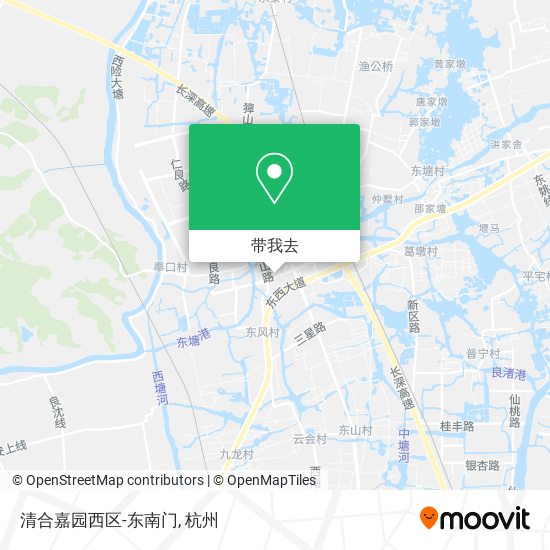清合嘉园西区-东南门地图