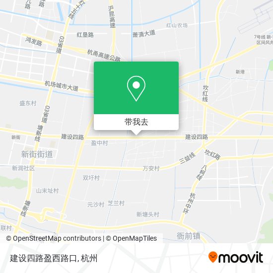建设四路盈西路口地图