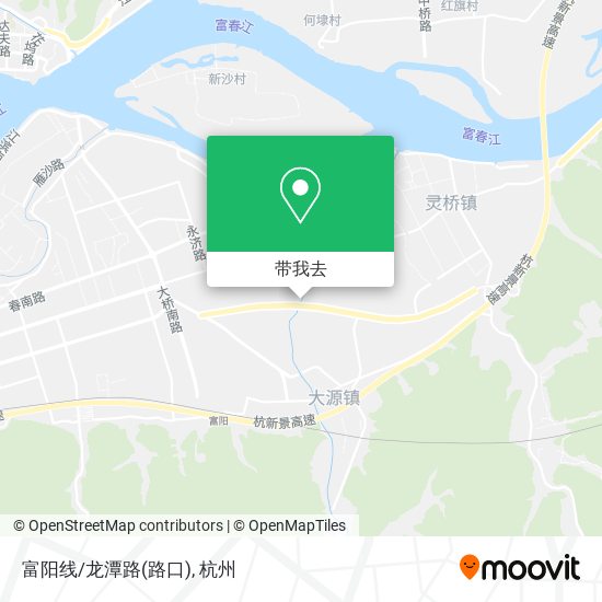 富阳线/龙潭路(路口)地图
