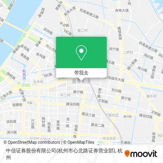 中信证券股份有限公司(杭州市心北路证券营业部)地图