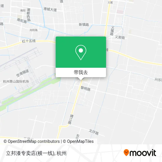立邦漆专卖店(横一线)地图
