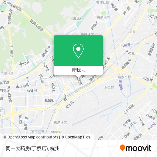 同一大药房(丁桥店)地图